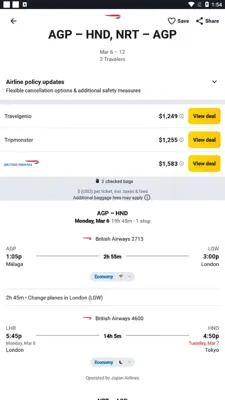 Cheapflights android App screenshot 7